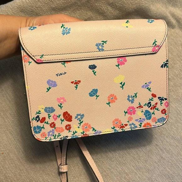 Furla Floral Beige Crossbody Bag - Picture 6 of 16